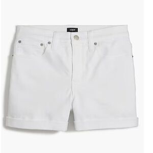 J. Crew Factory Classic White Denim Shorts size 24 NWT